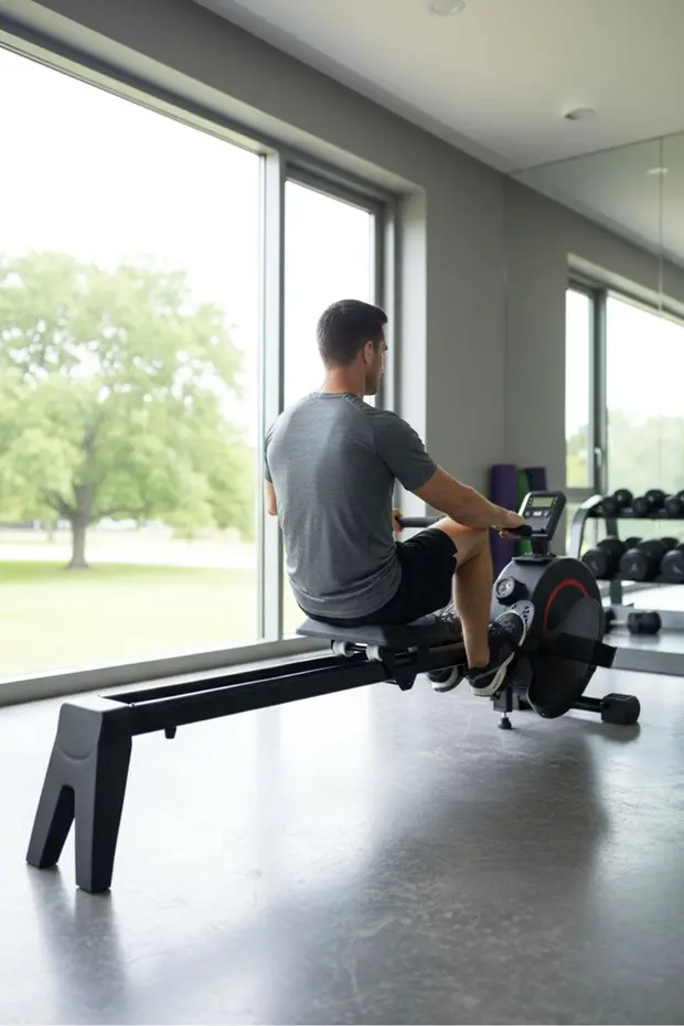 Manyetik Kondisyon Küreği | Paslanmaz Çelik | 8 Kademeli Direnç | 68 cm Ray